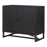 Sierra Black 2 Door Cabinet - Ornate Home