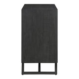 Sierra Black 2 Door Cabinet - Ornate Home