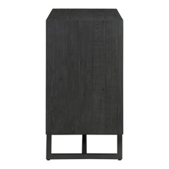 Sierra Black 2 Door Cabinet - Ornate Home
