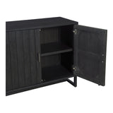 Sierra Black 2 Door Cabinet - Ornate Home