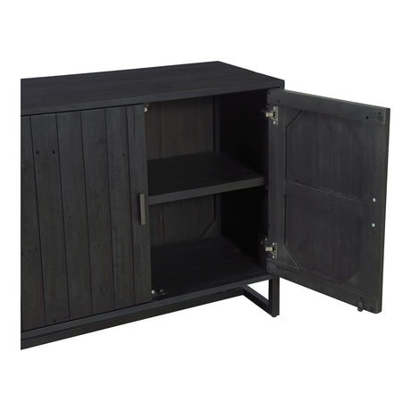 Sierra Black 2 Door Cabinet - Ornate Home