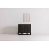 Sierra Black 2 Door Cabinet - Ornate Home