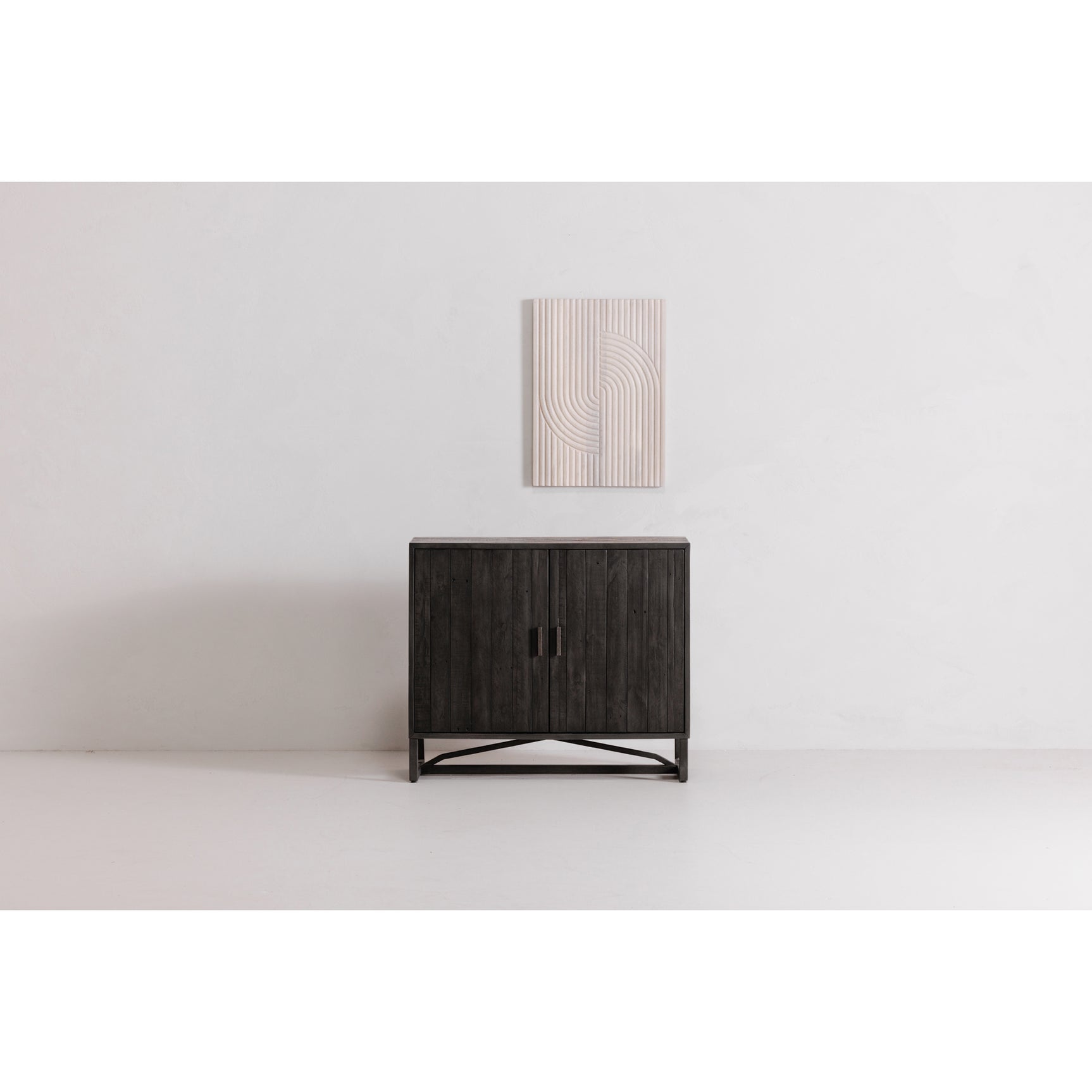 Sierra Black 2 Door Cabinet - Ornate Home