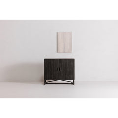 Sierra Black 2 Door Cabinet - Ornate Home