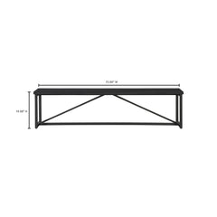 Sierra Black Bench - Ornate Home
