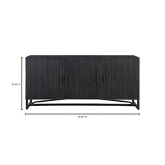 Sierra Black Sideboard - Ornate Home