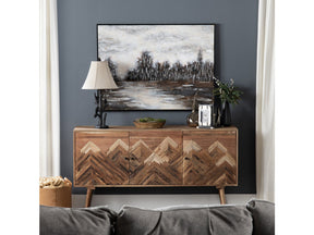 Sierra Nevada Brown Three-Door Sideboard - Ornate Home
