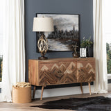 Sierra Nevada Brown Three-Door Sideboard - Ornate Home