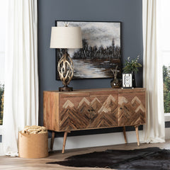 Sierra Nevada Brown Three-Door Sideboard - Ornate Home
