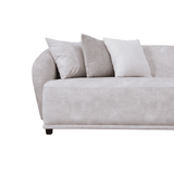 Sierra Vista Gray 5-piece Corner Sectional w/ Service Table - Ornate Home