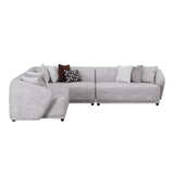 Sierra Vista Gray 5-piece Corner Sectional w/ Service Table - Ornate Home