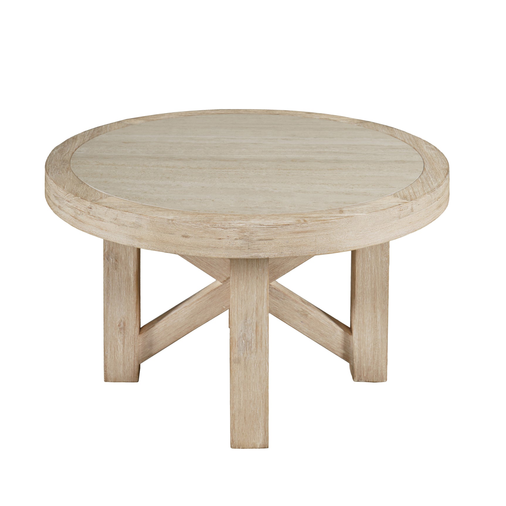 Sierrafina Almond 32 Round Cocktail Table - Ornate Home