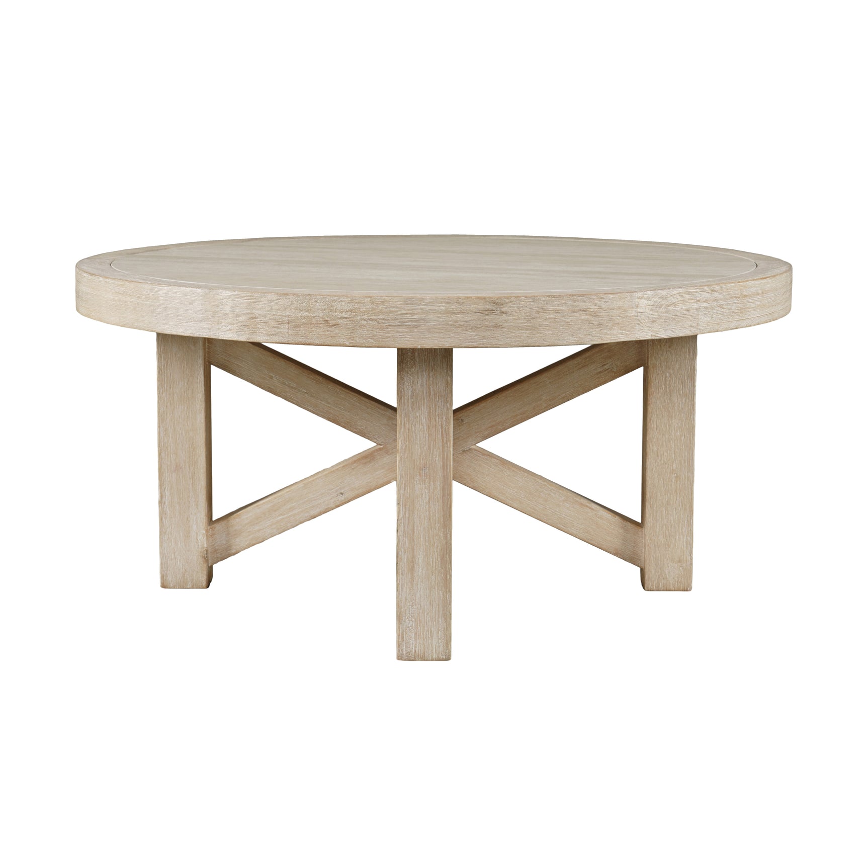 Sierrafina Almond 40 Round Coffee Table - Ornate Home