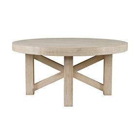 Sierrafina Almond 40 Round Coffee Table - Ornate Home