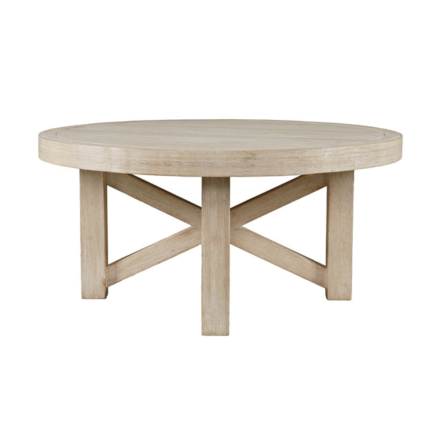 Sierrafina Almond 40 Round Coffee Table - Ornate Home