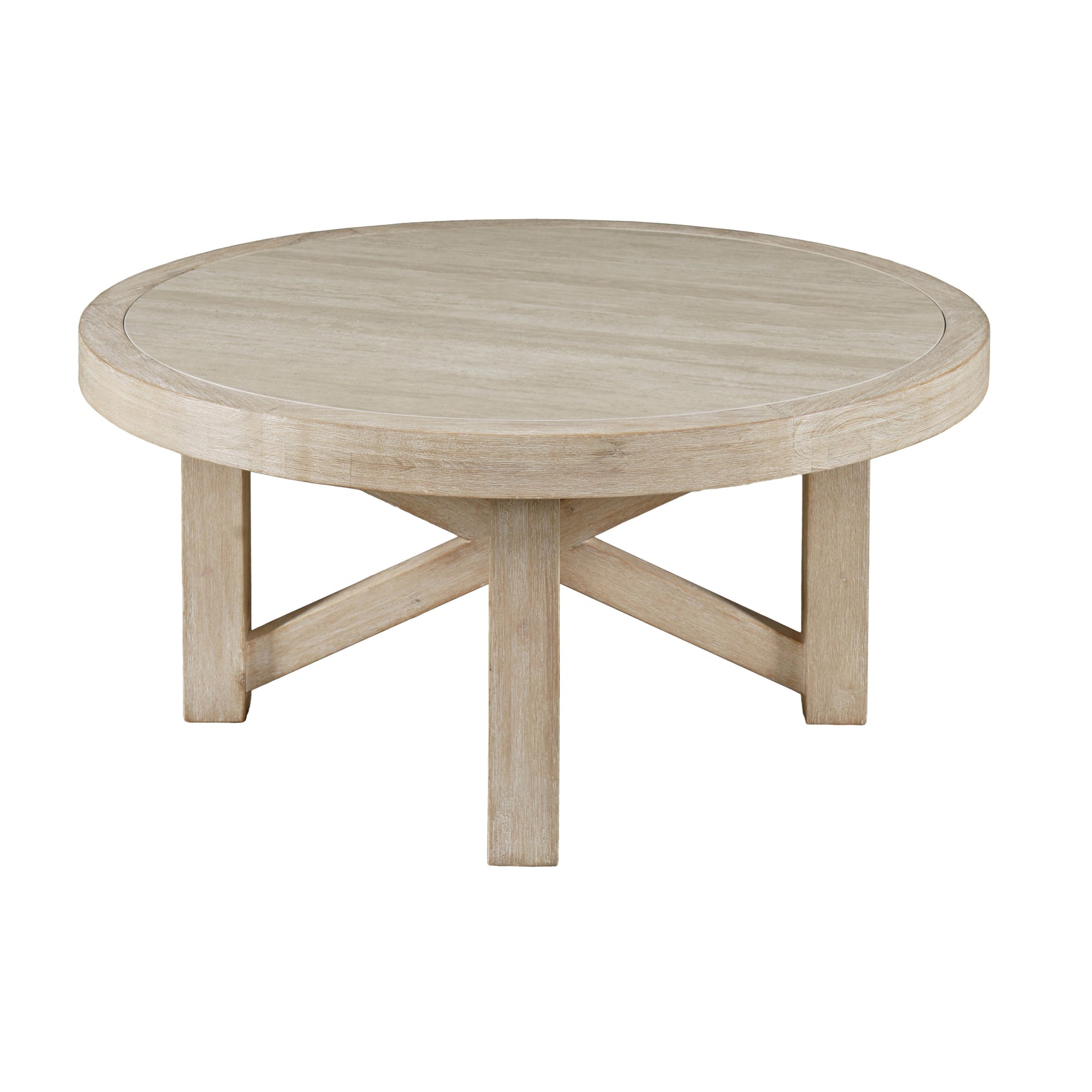 Sierrafina Almond 40 Round Coffee Table - Ornate Home
