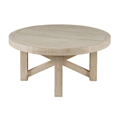 Sierrafina Almond 40 Round Coffee Table - Ornate Home