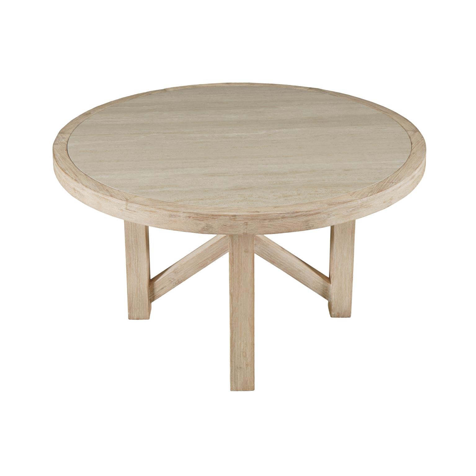 Sierrafina Almond 52 Round Dining Table - Ornate Home