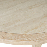 Sierrafina Almond 52 Round Dining Table w/ 4 Hoop Back Chair - Ornate Home