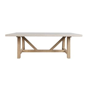 Sierrafina Almond 87 Trestle Dining Table - Ornate Home