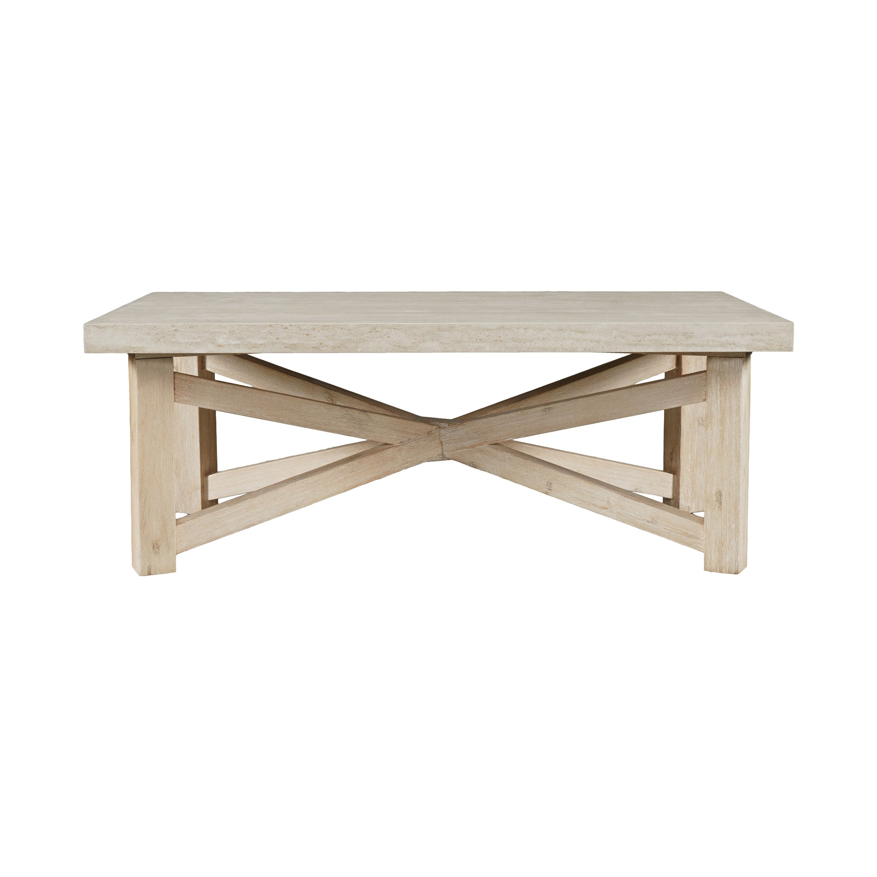 Sierrafina Almond Rectangular Cocktail Table - Ornate Home