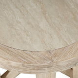 Sierrafina Almond Round End Table - Ornate Home