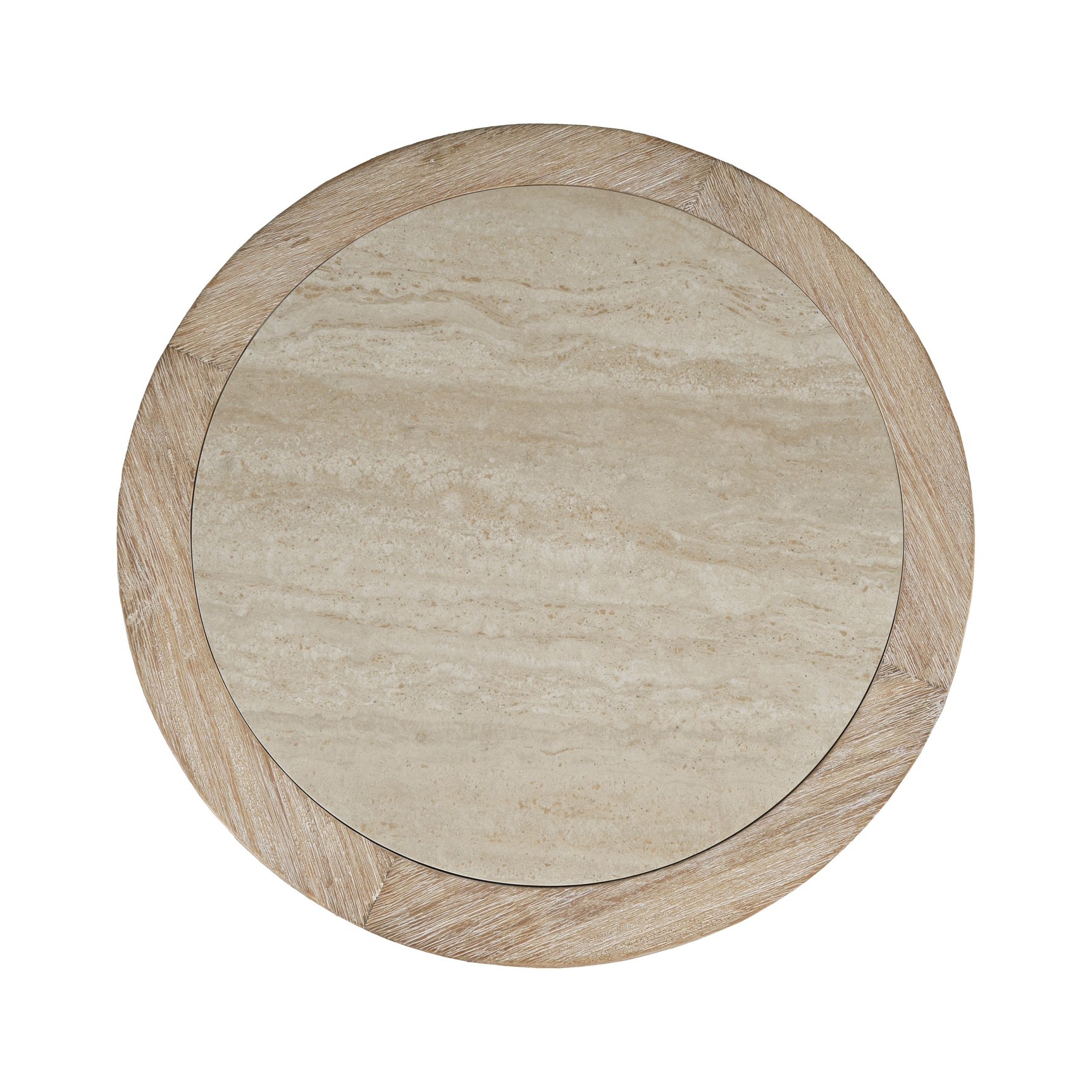 Sierrafina Almond Round End Table - Ornate Home