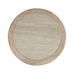 Sierrafina Almond Round End Table - Ornate Home