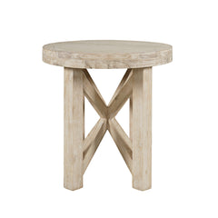 Sierrafina Almond Round End Table - Ornate Home