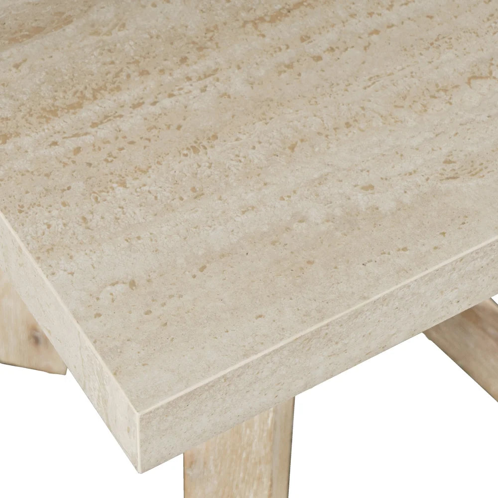 Sierrafina Almond Square End Table - Ornate Home