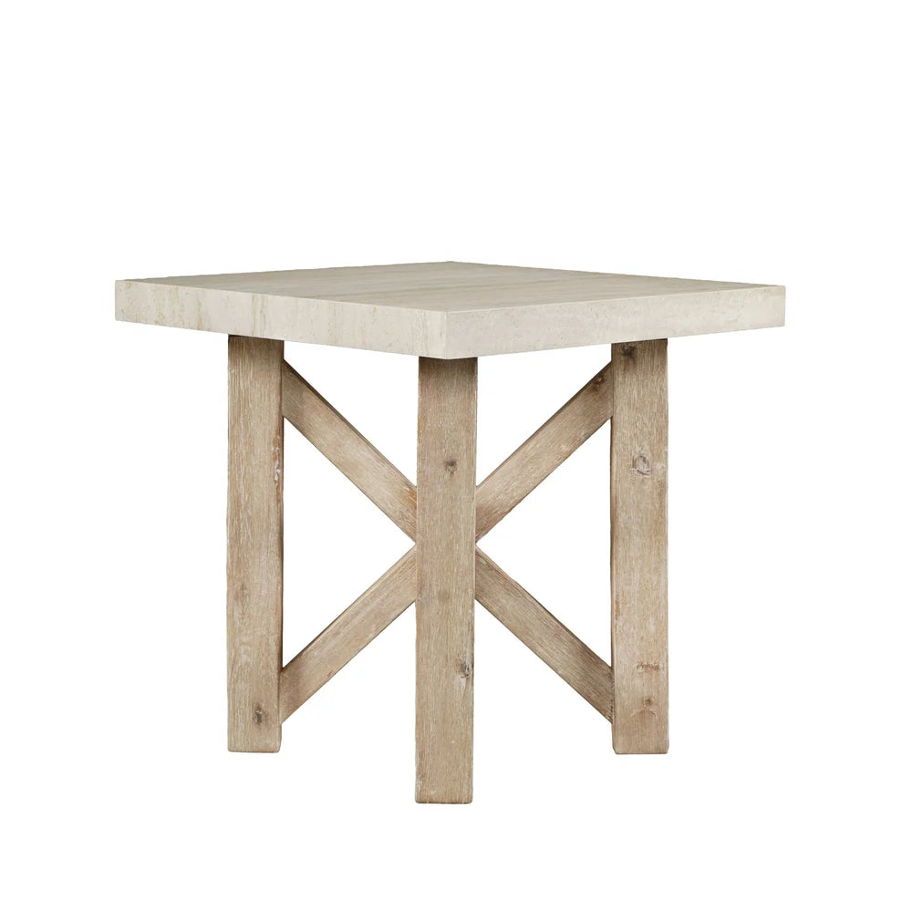Sierrafina Almond Square End Table - Ornate Home