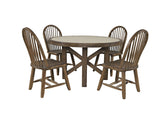 Sierrafina Cortado 52 Round Dining Table w/ 6 Hoop Back Chair - Ornate Home