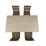 Sierrafina Cortado 72 Counter Dining Table w/ 4 Rung Back Chair - Ornate Home