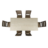 Sierrafina Cortado 72 Counter Dining Table w/ 6 Rung Back Chair - Ornate Home