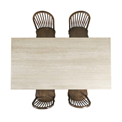 Sierrafina Cortado Trestle Dining Table w/ 4 Hoop Chair - Ornate Home