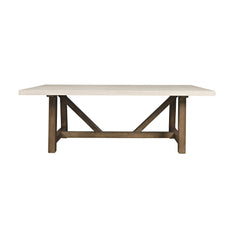 Sierrafina Cortado 87 Trestle Dining Table w/ 6 Hoop Chair - Ornate Home