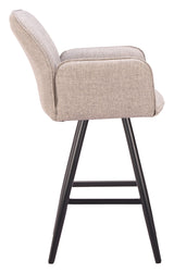 Sieve Beige Swivel Barstool