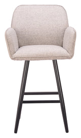 Sieve Beige Swivel Barstool