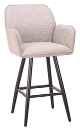 Sieve Beige Swivel Barstool