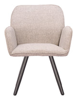 Sieve Beige Swivel Dining Chair (Set of 2)