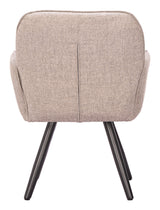 Sieve Beige Swivel Dining Chair (Set of 2)