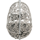 Sigar Light Gray Patio Swing Chair w/ Stand - Ornate Home