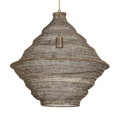 Sigh Brass Woven 1 Light Pendant - Ornate Home
