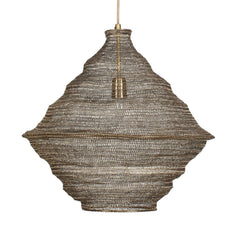 Sigh Brass Woven 1 Light Pendant - Ornate Home