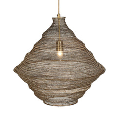 Sigh Brass Woven 1 Light Pendant - Ornate Home