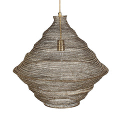 Sigh Brass Woven 1 Light Pendant - Ornate Home