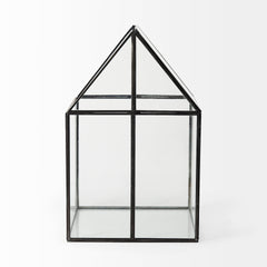 Sikes Gold Large Hut Terrarium with Glass Base - Ornate Home
