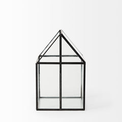 Sikes Gold Medium Hut Terrarium with Glass Base - Ornate Home