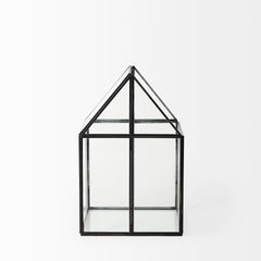 Sikes Gold Medium Hut Terrarium with Glass Base - Ornate Home