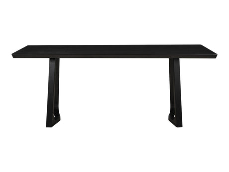 Silas Black Ash Dining Table - Ornate Home